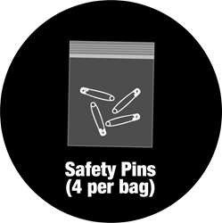 Picture of Safety Pins (4 per bag)
