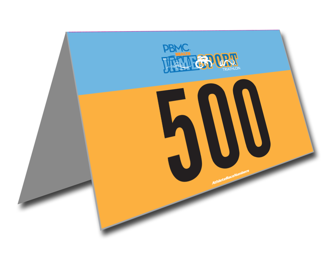 Adhesive Bike Frame Numbers Athlete Race Numbers