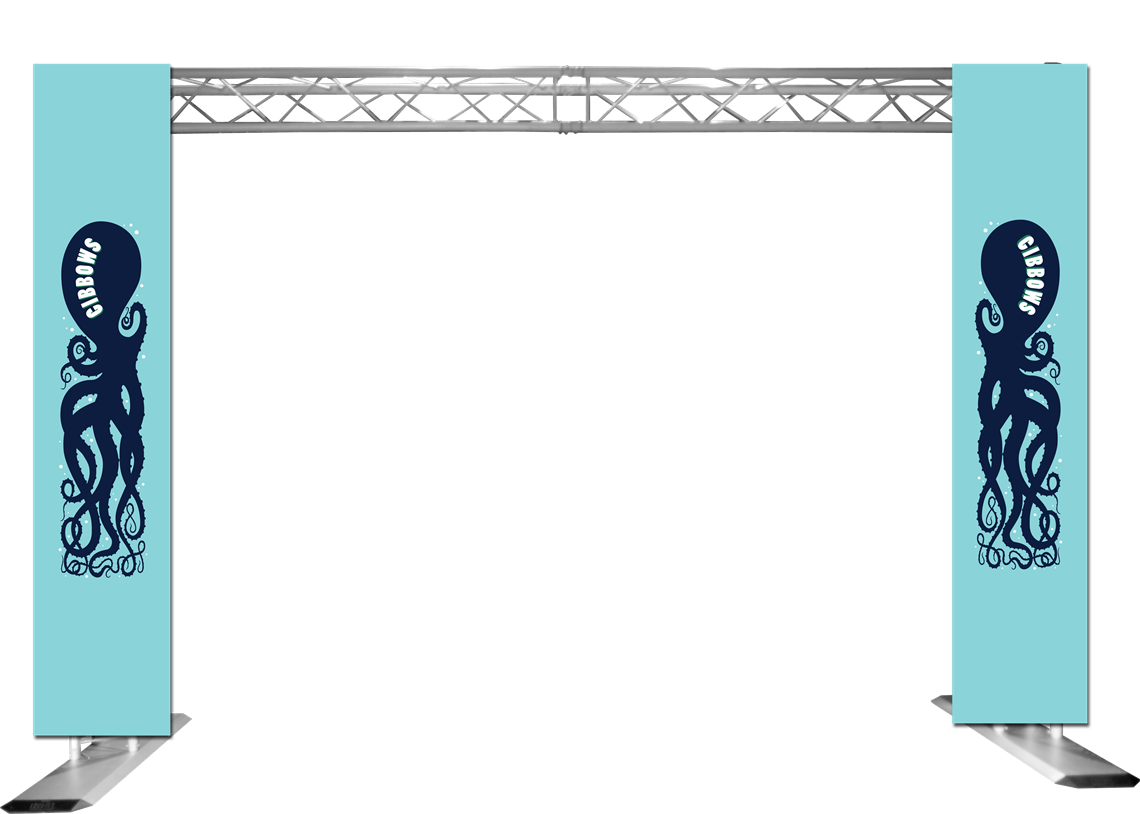 Truss Signage Side Panels Custom Printed