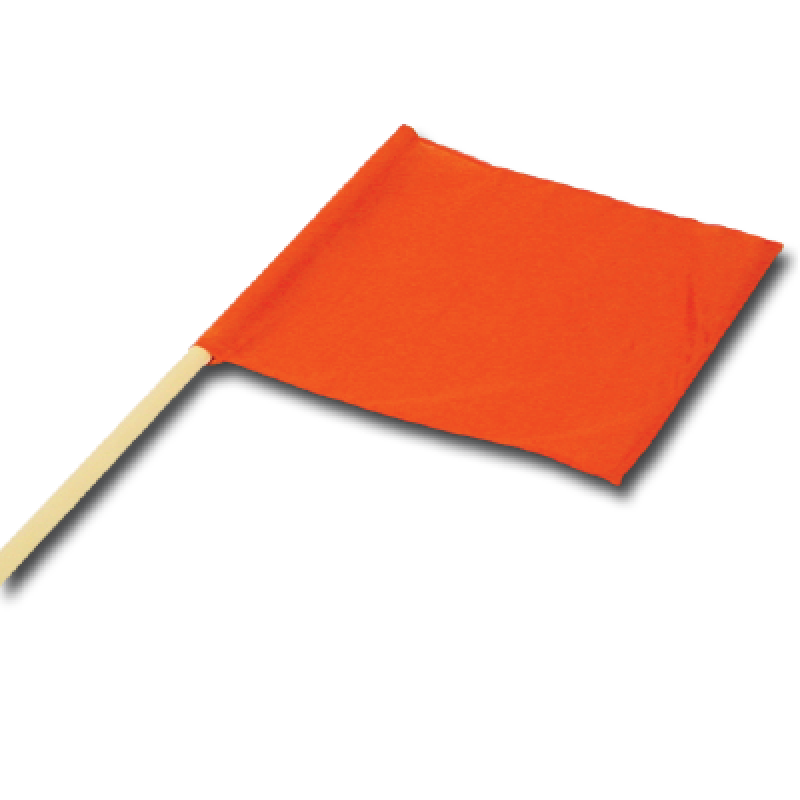 Orange Mesh Flags