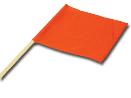 Orange Mesh Flags
